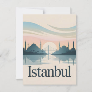 Istanbul Vintag Postkarte