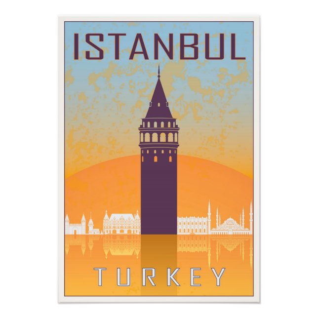 Istanbul vintage Plakat Fotodruck (Vorne)