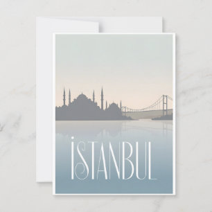 Istanbul Vintage Postkarte