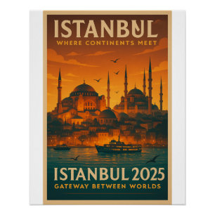 Istanbul - Wo Kontinente zusammenkommen Poster