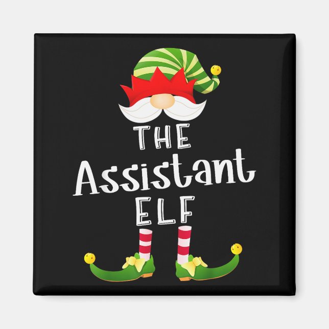 Istant Elf Group Christmas Funny Pajama Party  Magnet (Vorne)