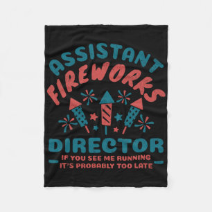 Istant Feuerwerk Direktor für Männer Frauen am 4. Fleecedecke