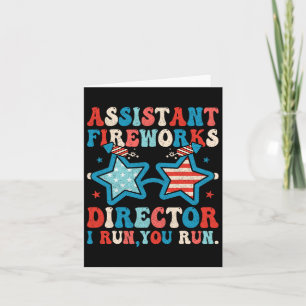 Istant Fireworks Director Funny 4. Juli Men Wo Karte