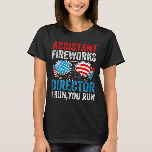 Istant Fireworks Director Funny 4. Juli Men Wo T-Shirt (Vorderseite)