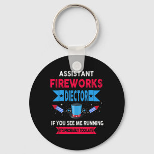 Istant Fireworks Director I Run You Run 4th Jul Schlüsselanhänger