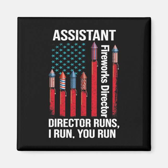Istant Fireworks Director Usa Independence Day Jul Magnet (Vorne)