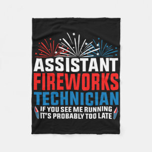 Istant Fireworks Techniker, wenn Sie Funny 4th O s Fleecedecke