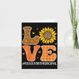 Istant Principal Liebe Fall Pumpkin Leopard Hallow Karte