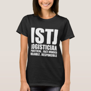 ISTJ Logistiker Introvert T-Shirt Schwarzes