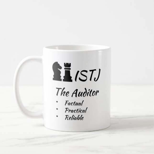 ISTJ MBTI Myers-Briggs Typindikator Persönlichkeit Kaffeetasse (Links)