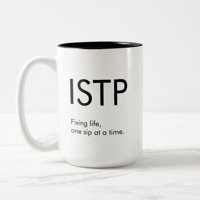 ISTP Fixieren lebenslange Tasse Geschenk (Links)