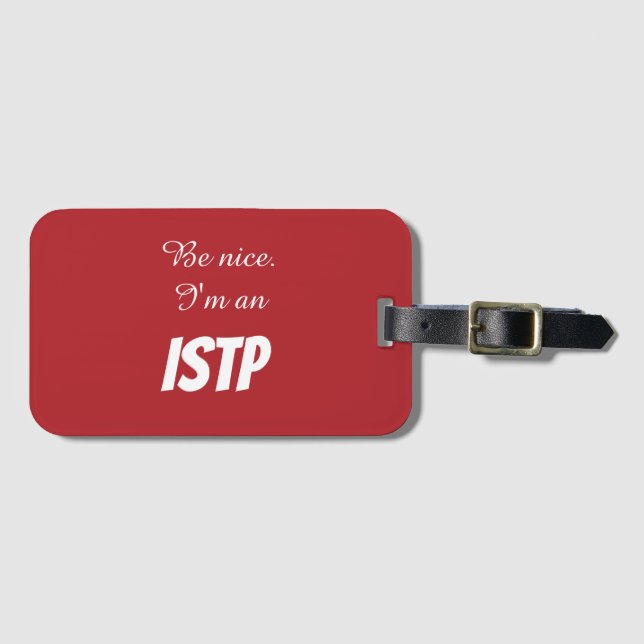 ISTP-Gepäckmarke Gepäckanhänger (Vorderseite (Horizontal))