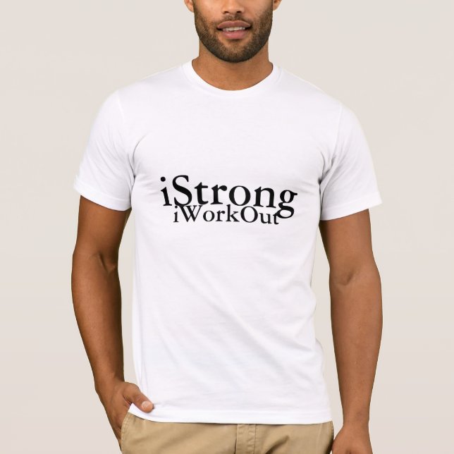 iStrong, iWorkOut T-Shirt (Vorderseite)