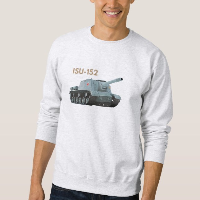 ISU-152 sowjetischer Tankzerstörer WW2 Sweatshirt (Vorderseite)