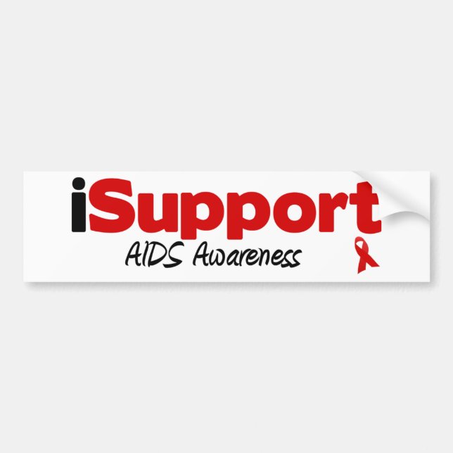 iSupport AIDS Autoaufkleber (Vorne)