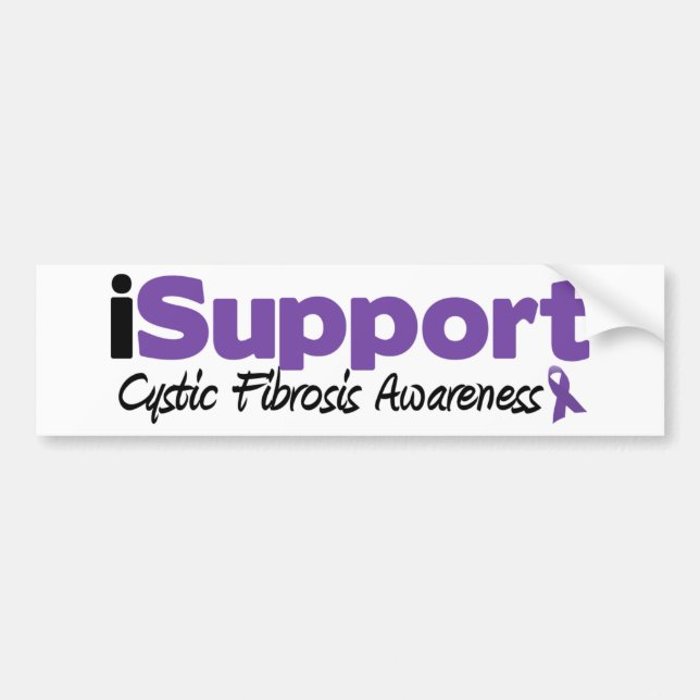 iSupport zystische Fibrose Autoaufkleber (Vorne)
