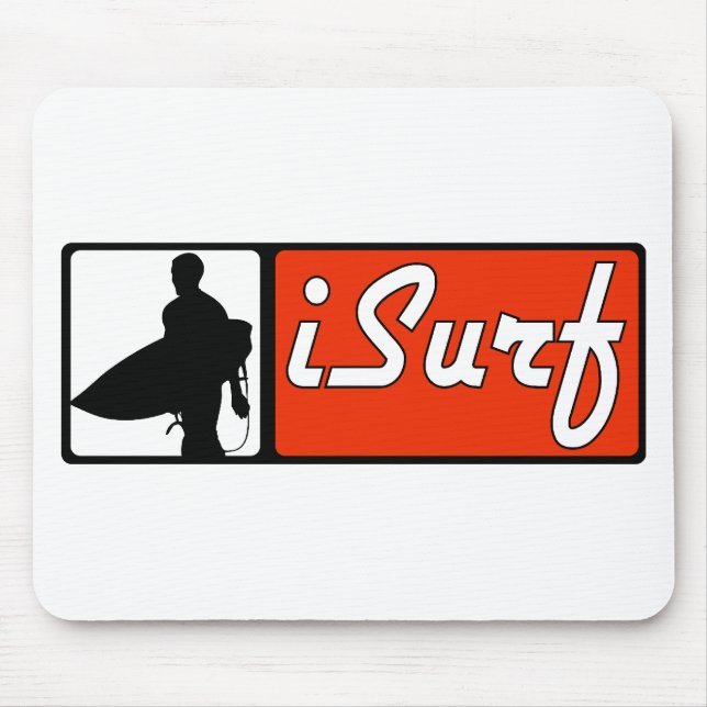 iSurf Rot Mousepad (Vorne)