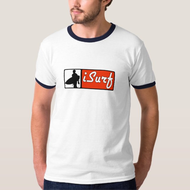 iSurf Rot T-Shirt (Vorderseite)