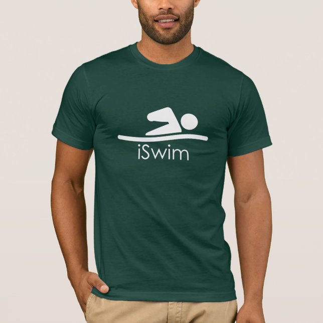 "iSwim" Mens Swim Shirt (Vorderseite)