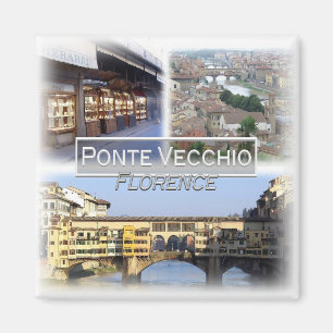 IT1508 Europa, Italien, Florenz, Alte Brücke, Kühl Magnet