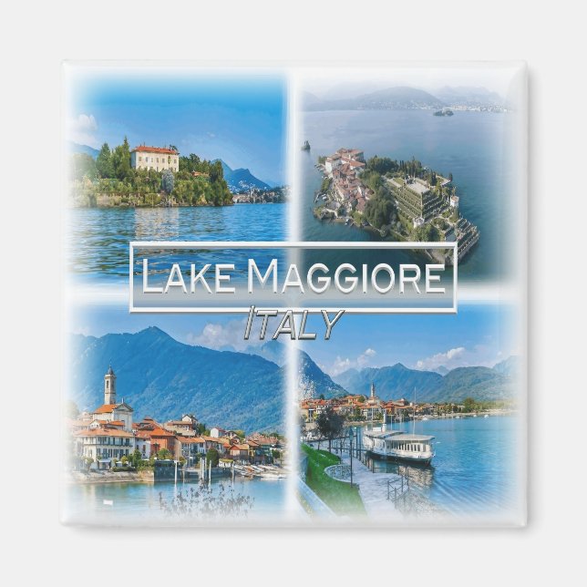 IT3259 Europa, Italien, Lago Maggiore, Kühlschrank Magnet (Vorne)