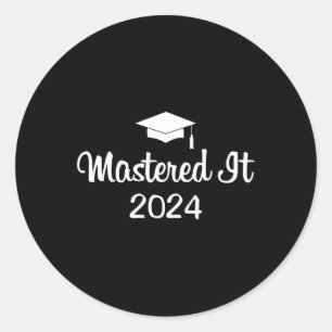 It 2024 Master-Grad-Abschluss Graduate Mba Runder Aufkleber