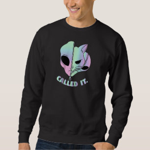 "IT Alien Cat Extraterrestrische Verschwörung" Sweatshirt