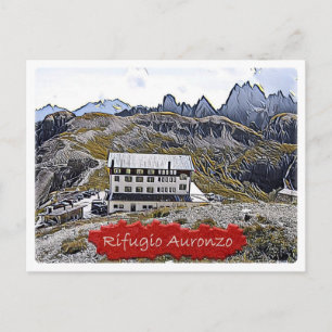It - alpine hut Auronzo - Dolomiti - Postkarte