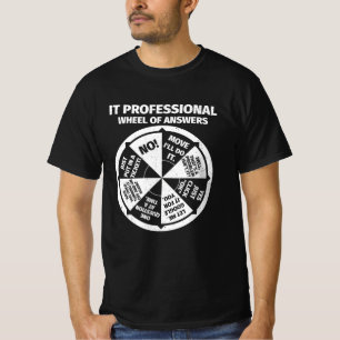 IT-Berufliches Geek Wheel of Answers T-Shirt