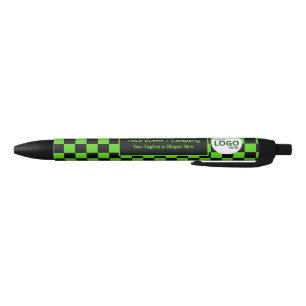 IT Business oder Cyber Company - Lime Green Karo Kugelschreiber