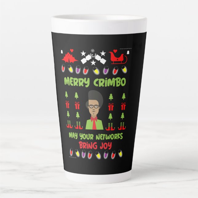 IT-Computerabteilung Geek Xmas Milchtasse (Vorderseite)