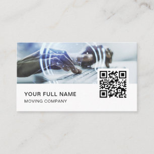 IT Consultant QR Code Logo Social Media Visitenkarte