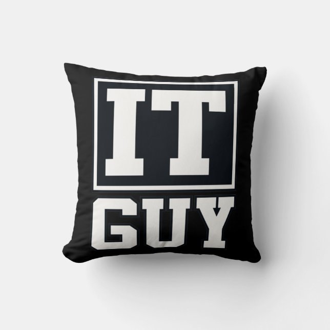 IT Guy Computer Tech Software Programmer Geek Kissen (Vorderseite)