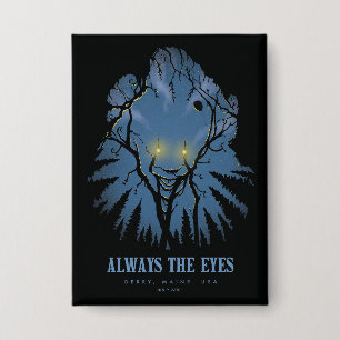 IT immer die Augen pareidolischen Baumhaufen Button