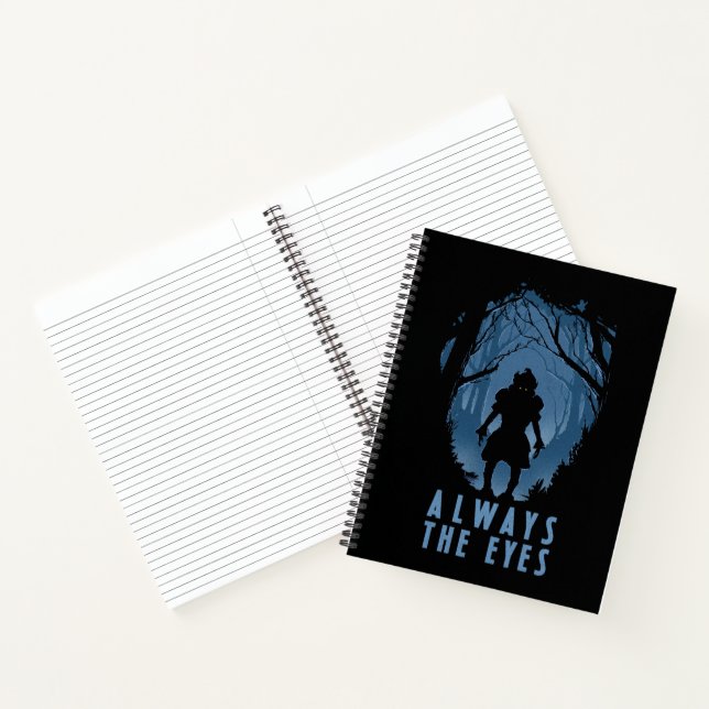 IT immer die Silhouette des Auenwaldes Notizbuch (Innenseite)