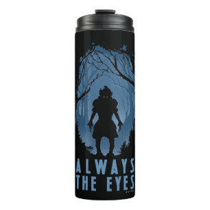 IT immer die Silhouette des Auenwaldes Thermosbecher