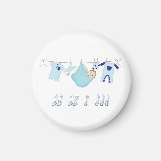 It is a Boy  Baby shower Magnet (Vorne)