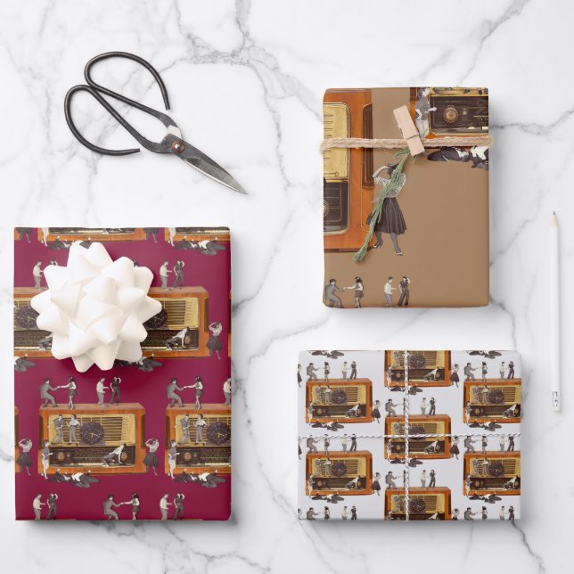 It is only Rock & Roll Geschenkpapier Set (Vorderseite)