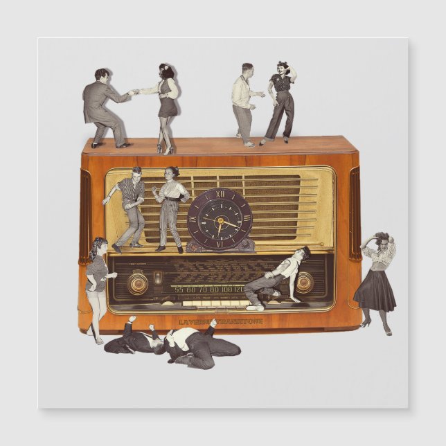 It is only Rock & Roll Magnetkarte (Vorderseite)