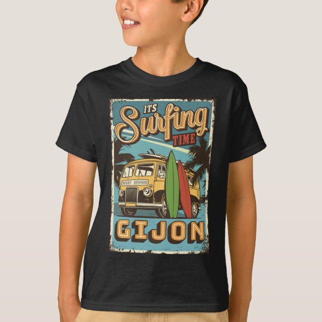  It is surf time in Gijon T-Shirt (Vorderseite)
