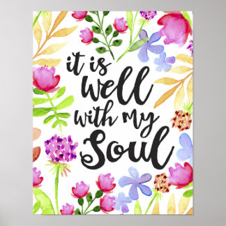 It Is Well Art Print Poster