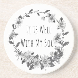 It Is Well With My Soul Keepsake Stone Coaster Getränkeuntersetzer