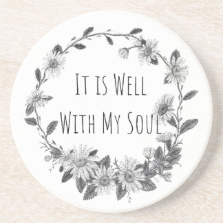 It Is Well With My Soul Keepsake Stone Coaster Getränkeuntersetzer