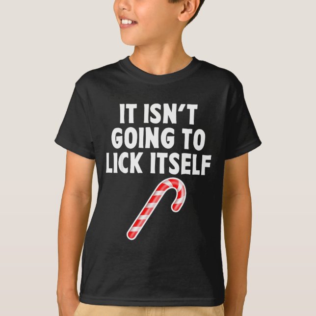 It Isnt Going To Itself Candy Cane Christmas Coupl T-Shirt (Vorderseite)