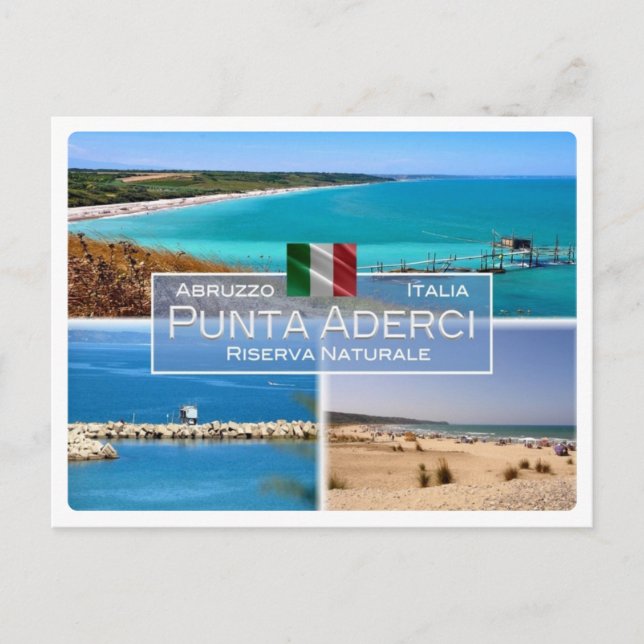 IT Italien - Abruzzen - Punta aderci - Postkarte (Vorderseite)