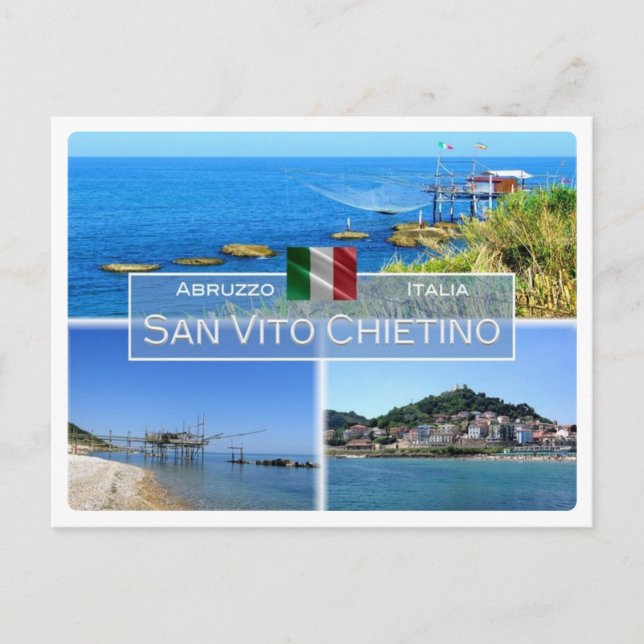 IT Italien - Abruzzen - San Vito Chietino - Postkarte (Vorderseite)