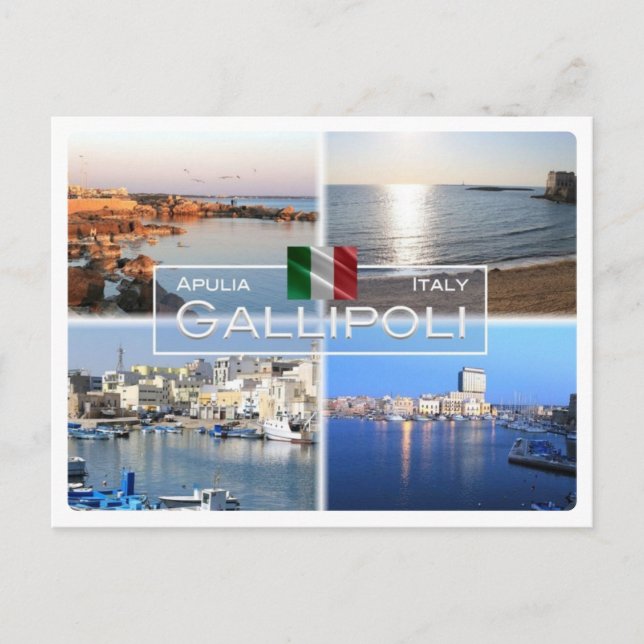IT Italien - Apulien - Apulien - Gallipoli - Salen Postkarte (Vorderseite)
