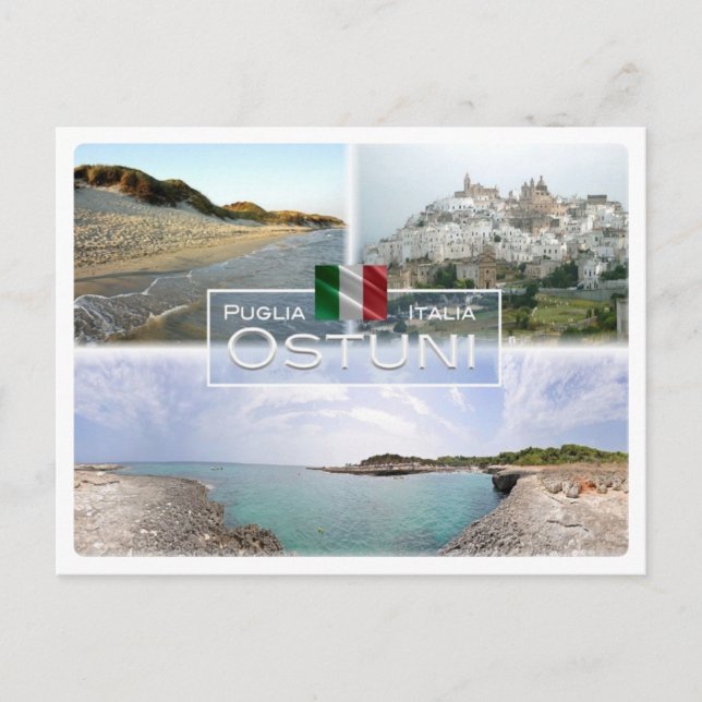 IT Italien - Apulien - Apulien - Ostuni - Postkarte (Vorderseite)