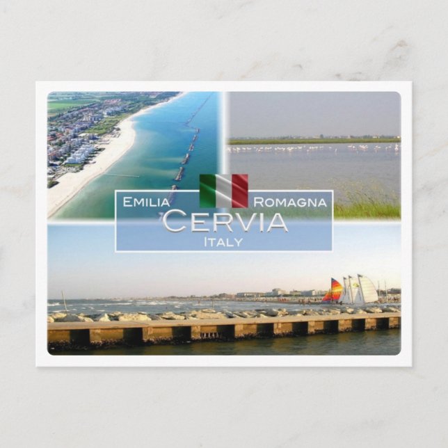 IT Italien - Emilia Romagna - Cervia - Postkarte (Vorderseite)