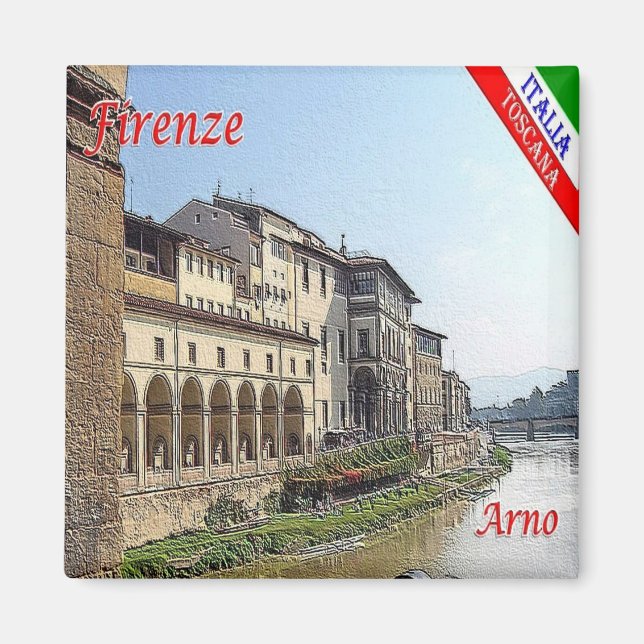 IT - Italien - Florenz - Arno Magnet (Vorne)